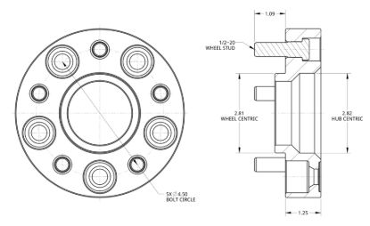 SPIDERTRAX JEEP WHEEL SPACER PAIR - WHS002