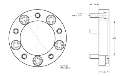 SPIDERTRAX JEEP WHEEL SPACER PAIR - WHS003