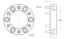 SPIDERTRAX TOYOTA WHEEL SPACER PAIR - WHS005