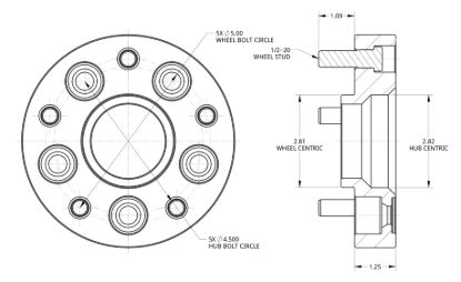 SPIDERTRAX JEEP WHEEL ADAPTER PAIR - WHS013