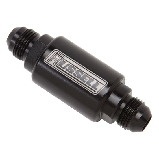 RUSSELL/EDEL FUEL FILTER  #6 MALE BLK - 650133