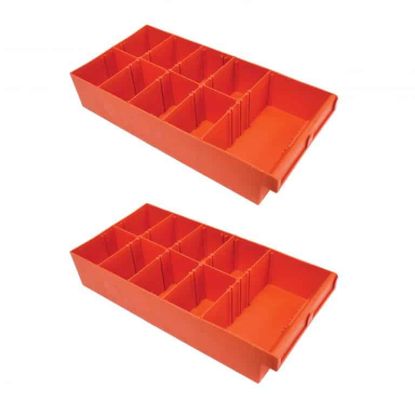 ROLACASE SET OF TWO EXTRA LARGE ORANGE PLAST - RP4282