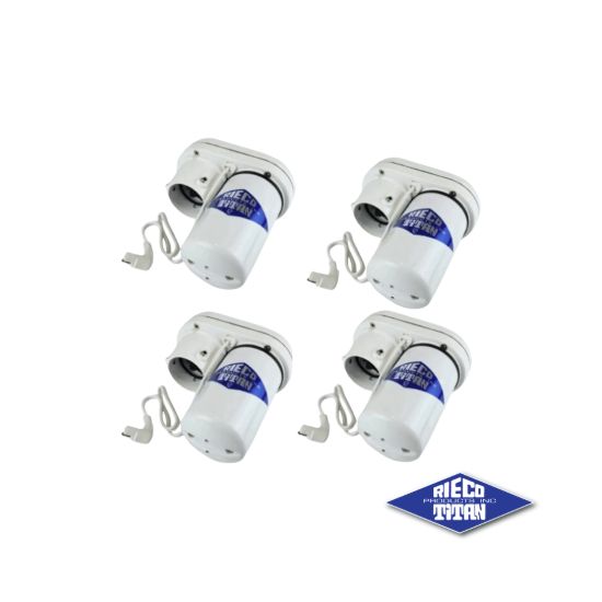RIECO-TITAN POWERHEAD ASSEMBLY  SET 4  WHITE - 56111
