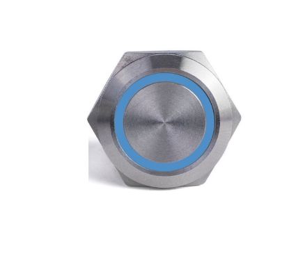 SIERRAMARINE PUSH BUTTON SWITCH  BLUE HALO - AV10030B