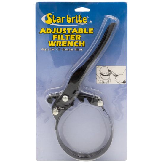 STAR BRITE OIL FILTER WRENCH (ADJ) 2 3/4 X 4 - 028908