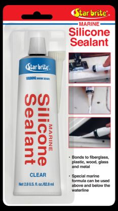 STAR BRITE SILICONE SEALANT CLEAR 2.8 OZ. - 082102P