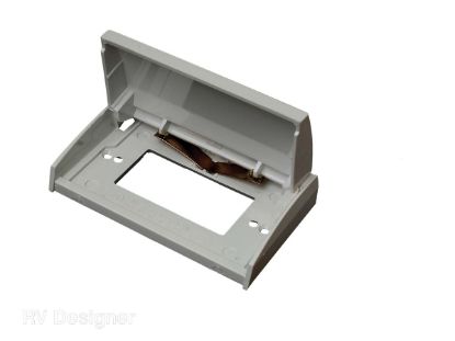 RV DESIGNER WEATHERPROOF GFI COVER WH - E465