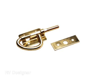 RV DESIGNER 3 1/2' BUNK LATCH BRASS - H509
