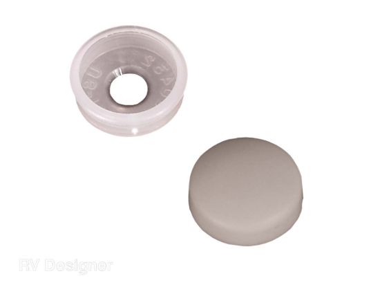 RV DESIGNER 14PK FINISH CAPS- WHITE - H601