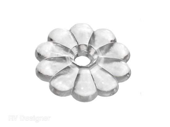 RV DESIGNER 14PK ROSETTES W/ SCREWS C - H611