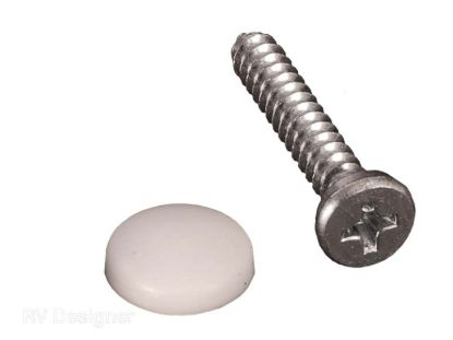 RV DESIGNER 14PK DASH SCREWS W/ CAPS - H618