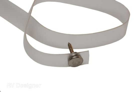 RV DESIGNER 18' PLASTIC TIE BACK CLEA - H750