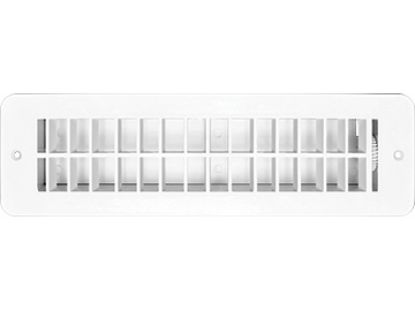 RV DESIGNER VENT REGISTER  WHITE  PLASTIC  DAMP - H851