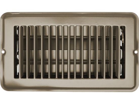 RV DESIGNER VENT REGISTER  TAN  METAL  DAMP 4'X - H871