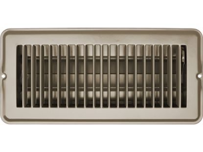 RV DESIGNER VENT REGISTER  TAN  METAL  DAMP 4'X - H874