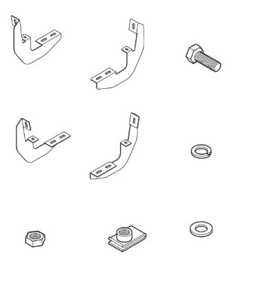 RAPTOR RUNNING BOARD MOUNT KIT - RB0101BK