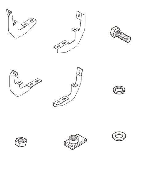 RAPTOR RUNNING BOARD MOUNT KIT - RB0101BK