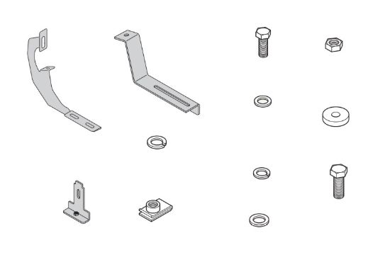 RAPTOR RUNNING BOARD MOUNT KIT - RB0103BK