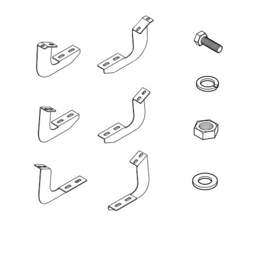 RAPTOR RUNNING BOARD MOUNT KIT - RB0401BK