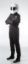 RACEQUIP SFI-1 1-L SUIT  BLACK MED - 110004