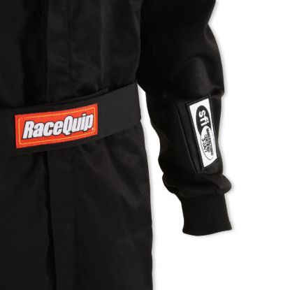 RACEQUIP SFI-1 1-L SUIT  BLACK X-L - 110006