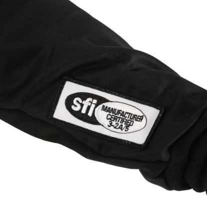 RACEQUIP SFI-5 JACKET BLACK X-LARG - 121006