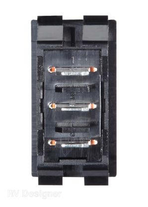 RV DESIGNER 10A MOM/ON/OFF/ON SWITCH - S341