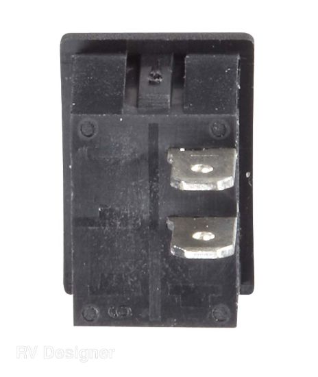 RV DESIGNER 10A BLACK ROCKER SWITCH - S431