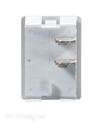 RV DESIGNER 10A WHITE ROCKER SWITCH - S435