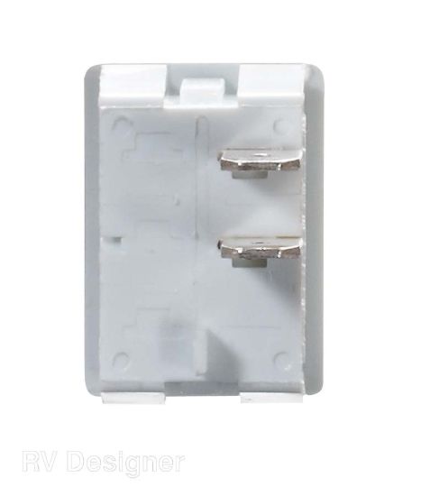 RV DESIGNER 10A WHITE ROCKER SWITCH - S435