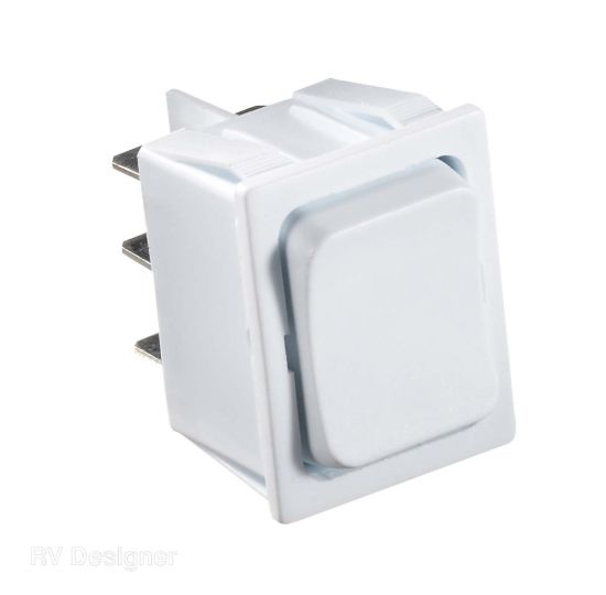 RV DESIGNER 5A WHITE ROCKER SWITCH - S475