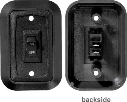 RV DESIGNER WALLPLATESWITCH BLACK SINGLE 3 - S652