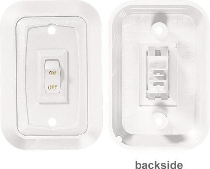 RV DESIGNER WALLPLATESWITCH WHITE SINGLE 3 - S653
