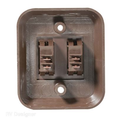 RV DESIGNER 3.53'X3' WALL PLATE SWITC - S655