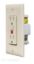 RV DESIGNER DUAL GFCI OUTLET-IVORY - S803