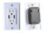 RV DESIGNER AC DUAL OUTLET W/ COVER & 2 USB CHA - S850
