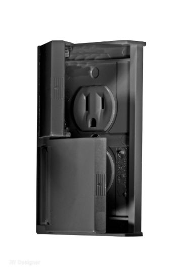 RV DESIGNER WEATHERPROOF BLACK DUAL O - S907