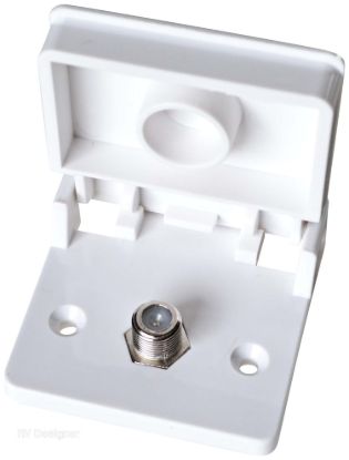 RV DESIGNER WEATHERPROOF TV JACK WHIT - T111