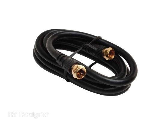 RV DESIGNER 6' INTERIOR RG6 TV CABLE - T273