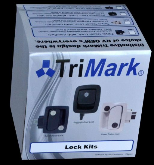 RV DESIGNER TRAVEL TRAILER LOCK-WHITE - T502