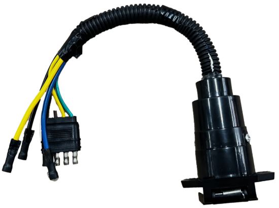 RV DESIGNER 4-WAY FLAT TO 7-WAY RV SOCKET ADAPT - TC520