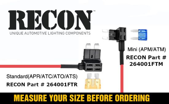RECON ACCESS FUSE BOX QUICK TAP WITH 5AMP & 30AM - 264001FTR