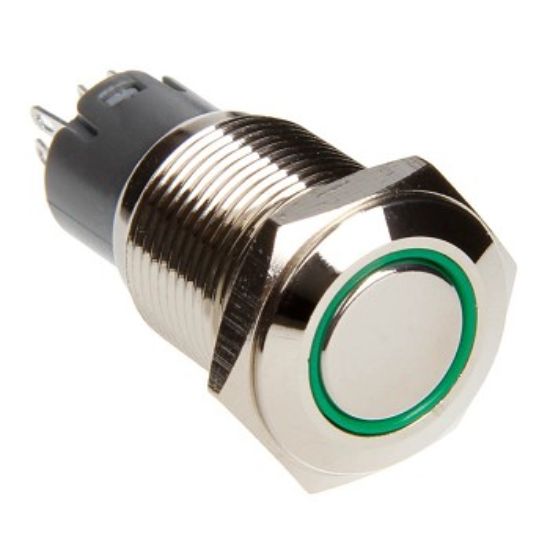 RACESPORT LT 16MM LED 2-POSITION ON/OFF SWITCH ( - 2P16MMLEDG
