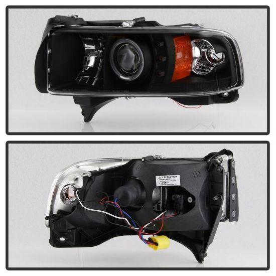 SPYDER 94-00 DODGE RAM BLK HALO HEADLIGHTS - 5010087