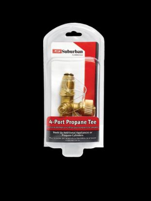 SUBURBAN MFG 4-PORT PROPANE TEE-- INLET: FEMALE - LPPOLTEE