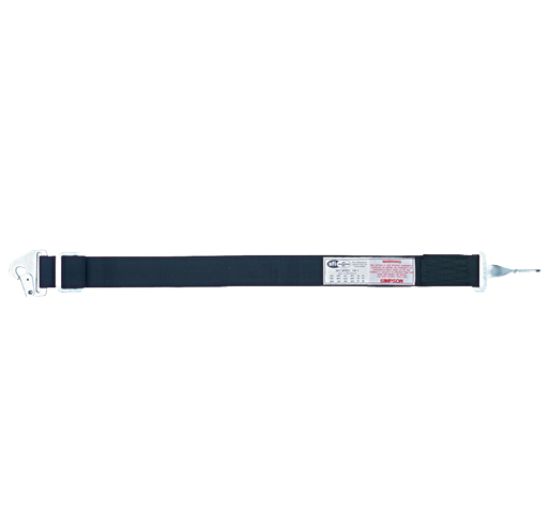 SIMPSON RACE ANTI SUB BELT BOLT BLK - 31012BK