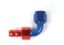 SPEEDFX -8AN X 90  R/B PUSH-ON HOSE END - 520890