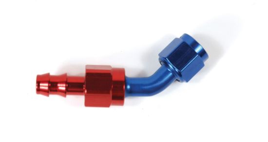 SPEEDFX -8AN X 45  R/B PUSH-ON HOSE END - 520845