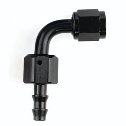 SPEEDFX -8AN X 90  BLK PUSH-ON HOSE END - 520890BK