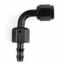 SPEEDFX -8AN X 90  BLK PUSH-ON HOSE END - 520890BK